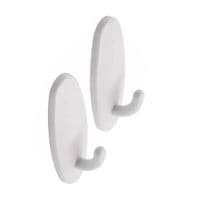 6 x Self Adhesive Hooks Wall Hanger Multi Purpose Sticky Bathroom Key Coat