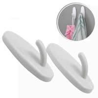 6 x Self Adhesive Hooks Wall Hanger Multi Purpose Sticky Bathroom Key Coat
