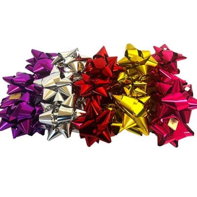 60 x GIFT BOWS STICK ON 3