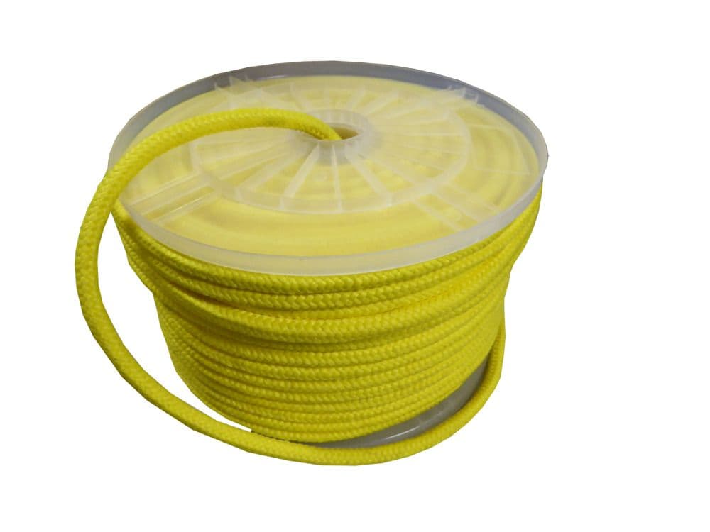 65 Metres Double Braided Yellow 16 Plait Kernmantle Polypropylene Rope 10mm