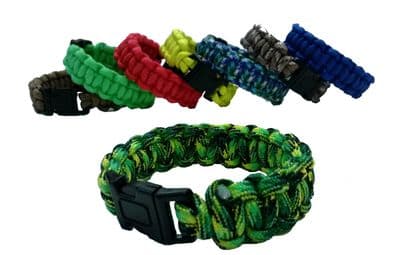 699lb 7 Strand Paracord Survival Bracelet Weave Cord Buckle Bushcraft Parachute