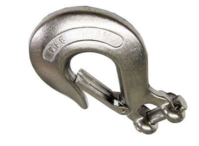 6mm STAINLESS STEEL MARINE CLEVIS CHAIN SLIP HOOK with SAFETY CATCH boat yacht
