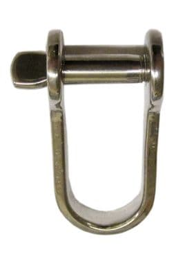 6mm STAINLESS STEEL MARINE STRIP DEE SHACKLE yacht boat deck rope chain rigging