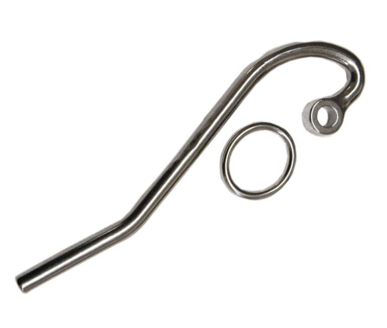 6mm x 140mm STAINLESS STEEL MARINE PELICAN HOOK RING boat deck rope yacht