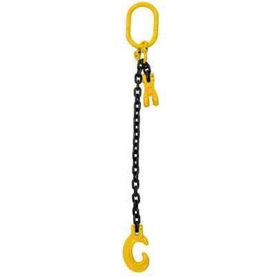 7mm 1.5T SINGLE LEG LIFTING CHAIN SLING + C HOOK + SHORTENING CLUTCH 1m to 6m