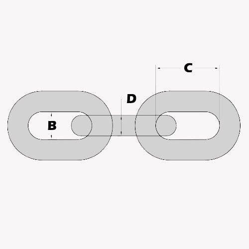 7mm Grade 80 Alloy Steel Short Link Lifting Chain 1 5 T 4 x 4 off road ...