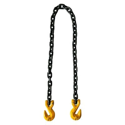 7mm x 1.5T / 6T Gr 80 Towing Recovery Chain + Grab Hooks 4 x 4 off road winching