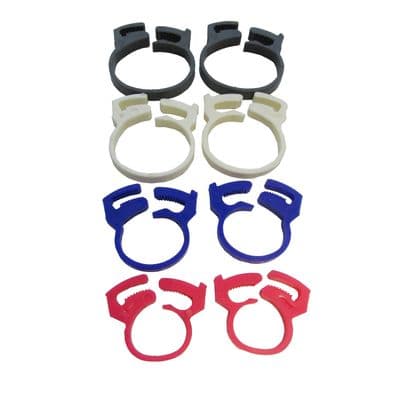 8 x PLASTIC TIDY CABLE WIRE CLIPS CLAMPS keep several wires together