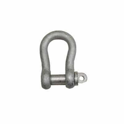 8.5 TON GALVANISED LARGE BOW SHACKLE BS3032 with SCREW PIN lifting towing marine