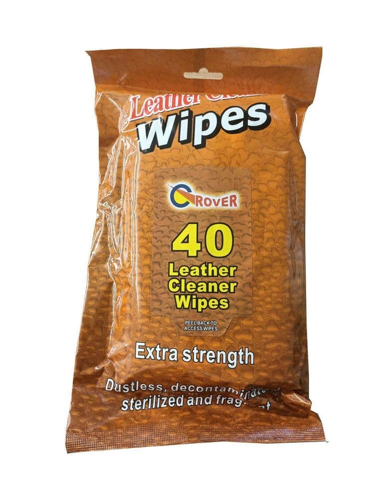 80 2 packs LARGE EXTRA STRENGTH LEATHER CLEANING WIPES furniture wood