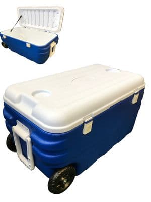 80L COOLER BOX insulated with wheels COOLBOX camping picnic caravan boat travel