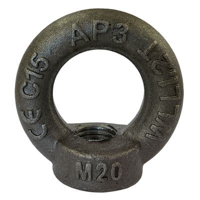 8mm x 140kgs Lifting Female Eyenut Self Colour pulling towing machinery