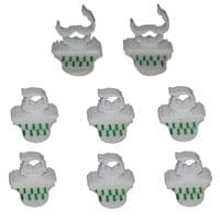 8x Self Adhesive Hook Clip Wall Hanger Cable Wire Toothbrush Pen Keys Stick On