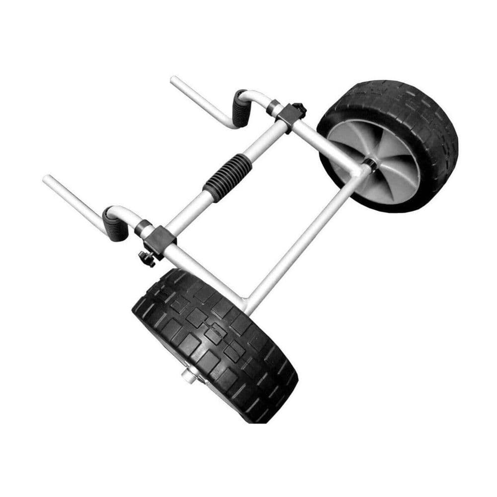 ADJUSTABLE SIT ON TOP ALUMINIUM KAYAK TROLLEY CART 10" PUNCTURE PROOF