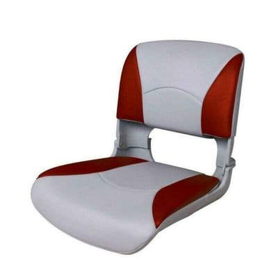 ALL WEATHER DELUXE FOLDING MARINE BOAT SEAT RED AND WHITE 75113WR fishing yacht