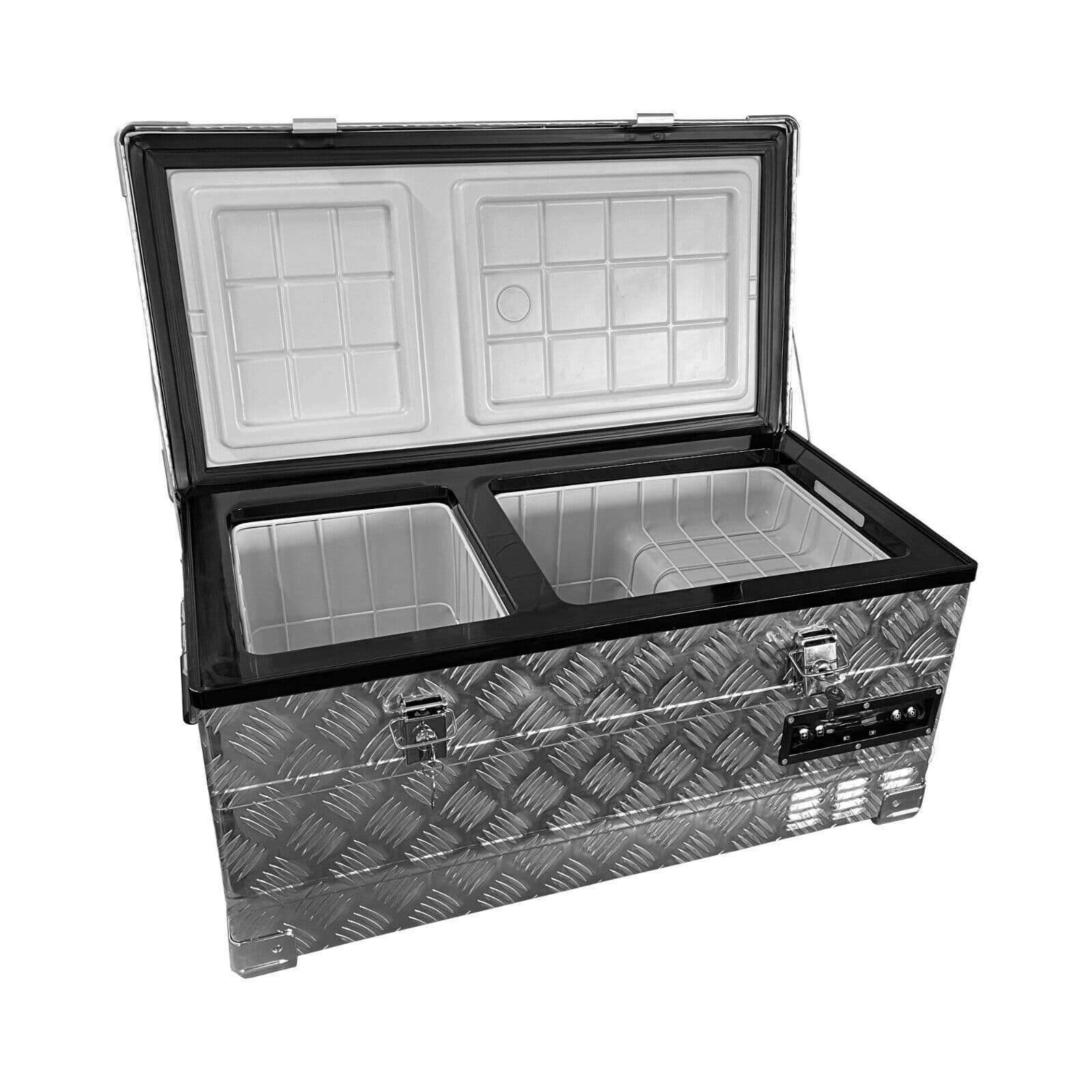 Dual Zone Compressor Fridge Freezer Aluminium Casing 12v 24v 220v