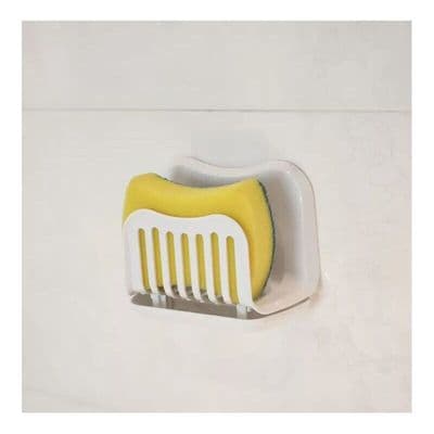 Bathroom Kitchen Sponge Holder Shelf Self Adhesive Wall Mounted Shower Storage