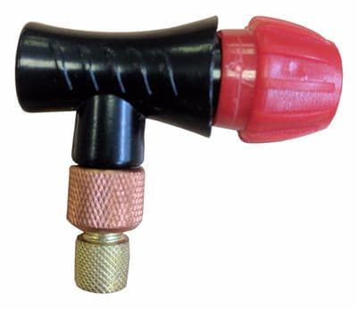 BIKE CO2 TYRE INFLATOR - suits 16g threaded gas cylinders - pump