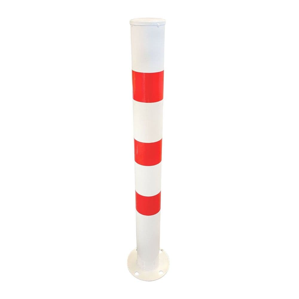 BOLT DOWN HEAVY DUTY STEEL SECURITY FIXED BOLLARD PARKING POST driveway ...