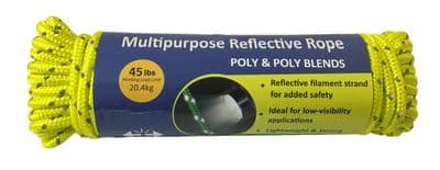 CAMPING TENT GUY ROPE REFLECTIVE or GLOW IN THE DARK caravan 3/16