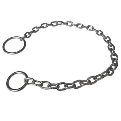 Canal Mooring Chain with Rings Galvanised Narrow Boat Tie Ring 1 metre