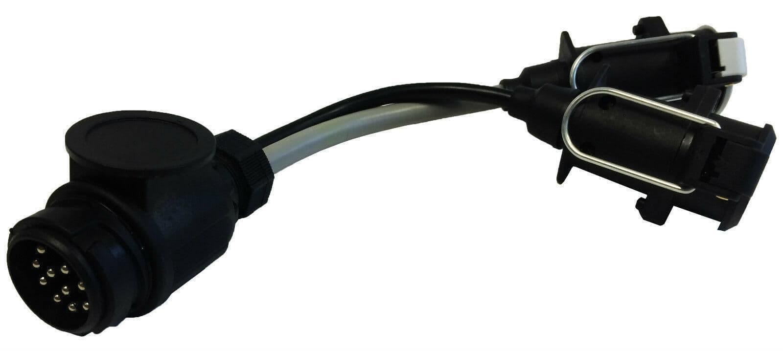 Caravan Towing Adaptor Lead – 13 Pin Plug To 7N & 7S Sockets