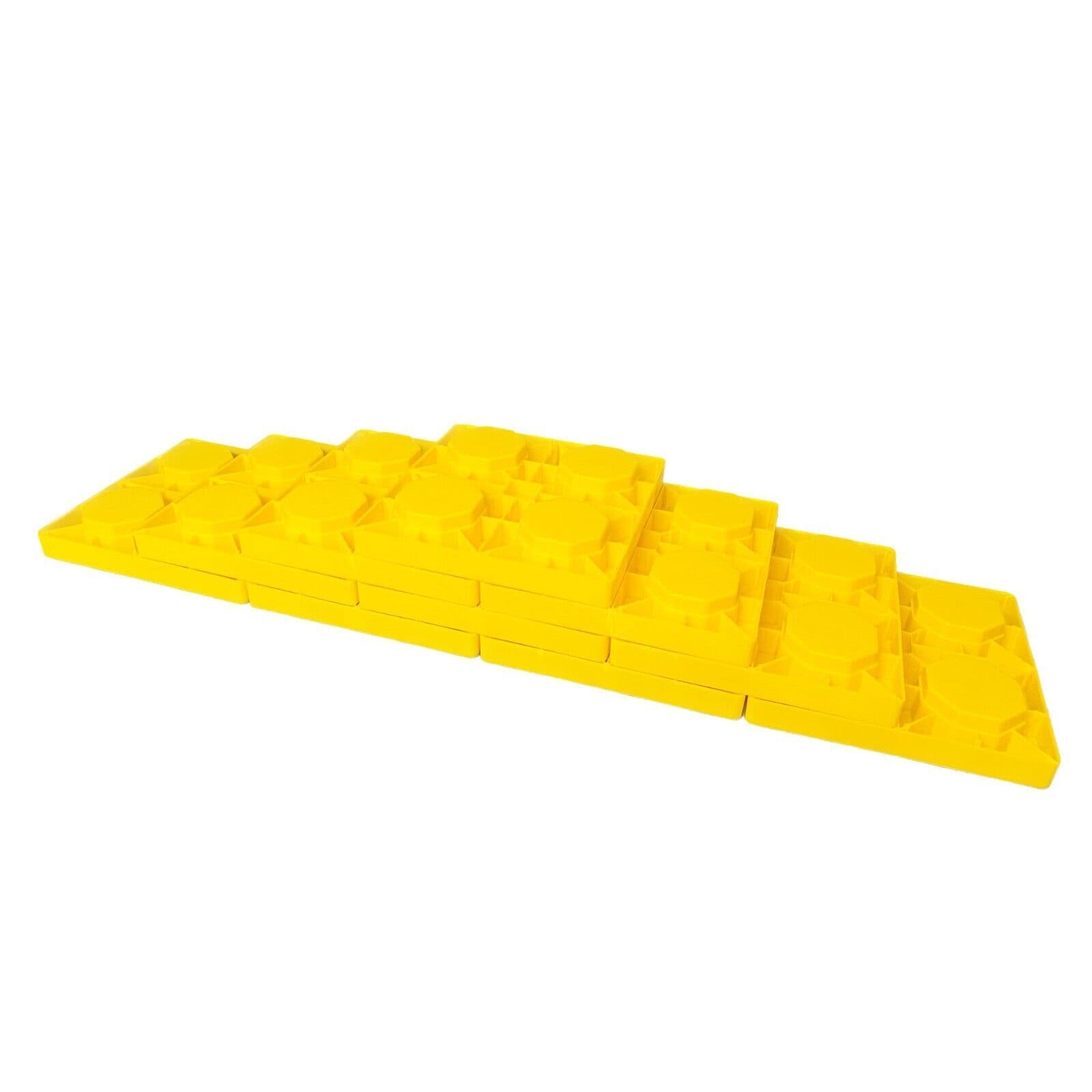 Caravan Levelling Ramp Blocks Corner Steady Leg Jack Stack Pads Feet ...