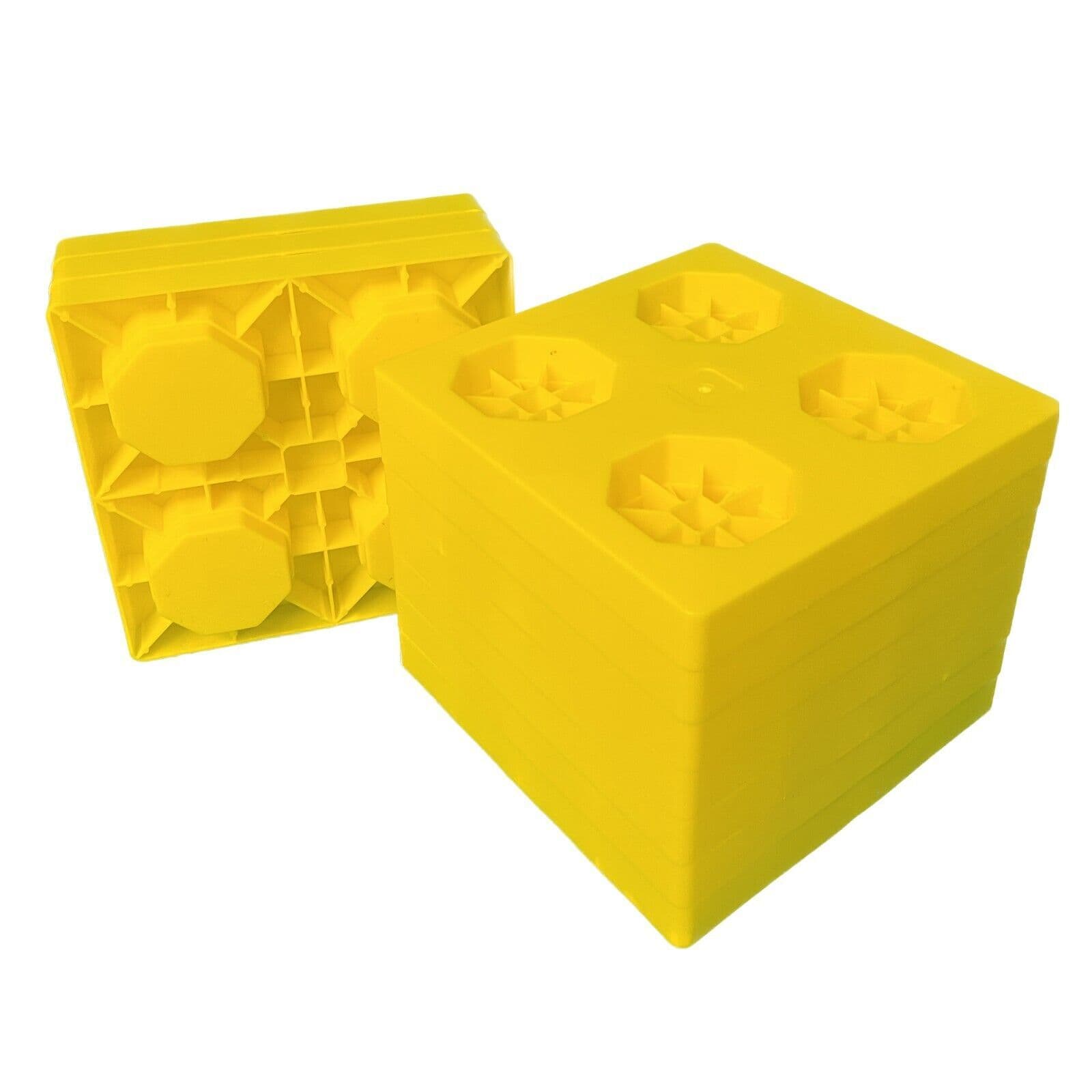Stack Pad Supporting Block Caravan Levelling Ramp Blocks Corner Steady Leg Jack Stack Pads Feet ...