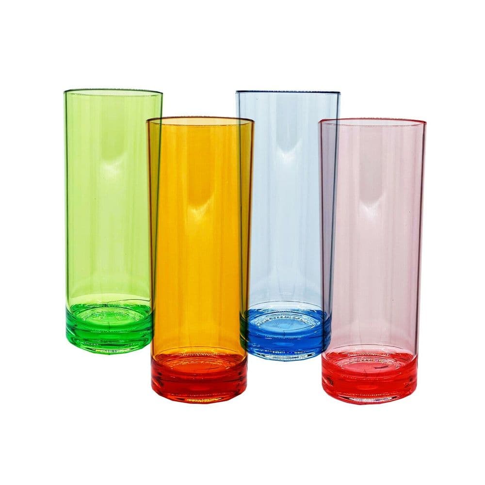 CARAVAN POLYCARBONATE GLASSES 360ml/12oz Pack of 4 8922 motorhome camping