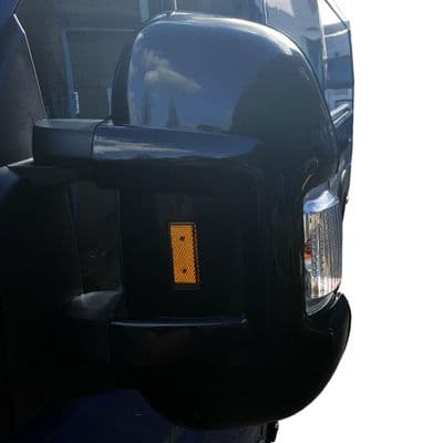 CITROEN RELAY SHORT ARM MIRROR PROTECTORS GUARDS with Front & Rear REFLECTORS