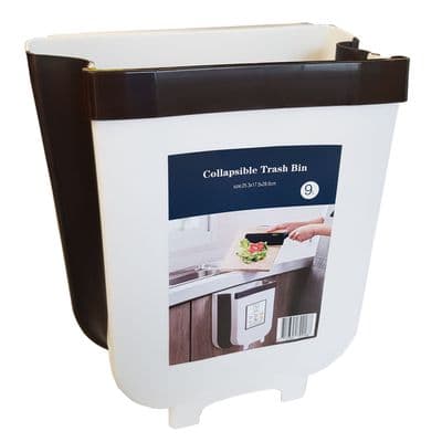 COLLAPSIBLE DOOR HANGING FOLDING WASTE BIN caravan motorhome kitchen boat