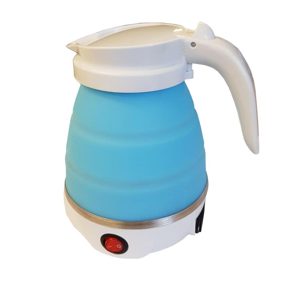 COLLAPSIBLE ELECTRIC KETTLE folding travel camping caravan boat