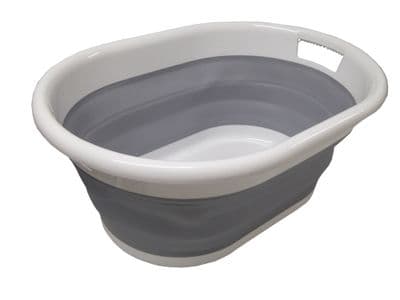 COLLAPSIBLE FOLDING LAUNDRY STORAGE BASKET caravan camping boat motorhome (D181)
