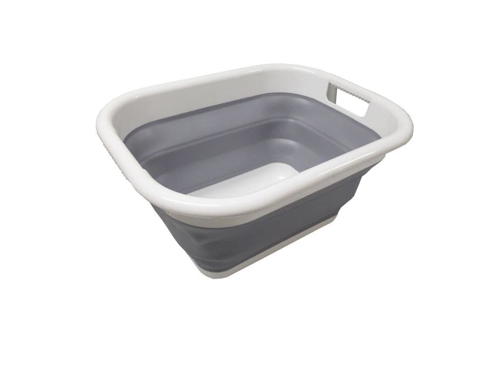 COLLAPSIBLE FOLDING LAUNDRY STORAGE BASKET caravan camping boat