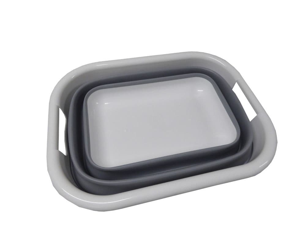 COLLAPSIBLE FOLDING LAUNDRY STORAGE BASKET caravan camping boat