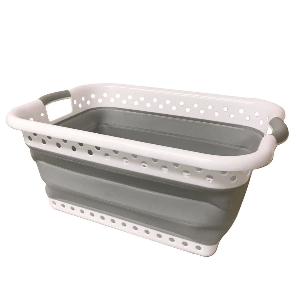 COLLAPSIBLE VERY LARGE CARAVAN LAUNDRY BASKET folding camping motorhome