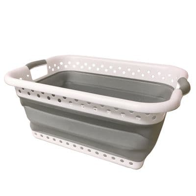 COLLAPSIBLE VERY LARGE CARAVAN LAUNDRY BASKET folding camping motorhome boat