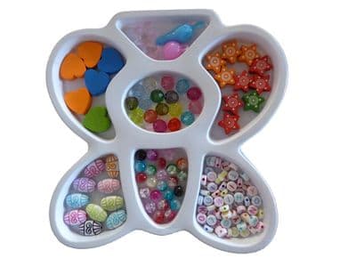 CRAFT + HOBBY BEAD SETS (A) for JEWELLERY making NECKLACES + BRACELETS DIY KITS