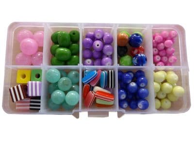 CRAFT + HOBBY BEAD SETS (C)  for JEWELLERY making NECKLACES + BRACELETS DIY KITS