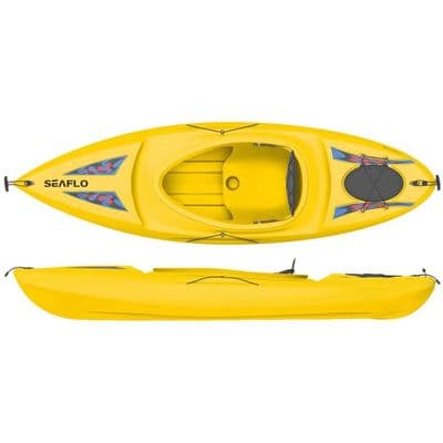DELUXE SIT IN CANOE / KAYAK - ADULT (SF-1006) YELLOW water sports inside COLLECT