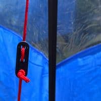 DELUXE WINDBREAK in CARRY BAG 5 metre 3 panel MISTRAL caravan motorhome blue