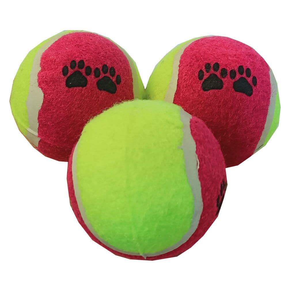DOG TENNIS BALLS 3 pack suits pet launcher chucker puppy training toy ball