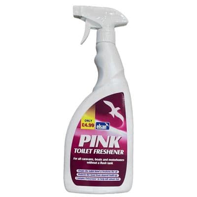 Elsan Pink Toilet Bowl Freshener Spray 750ml Caravan Motorhome Camper Boat