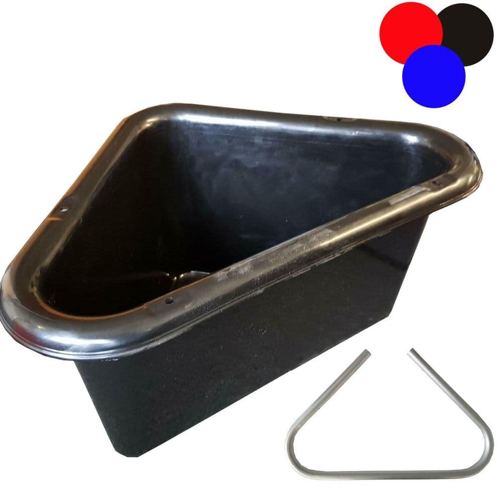 EQUESTRIAN CORNER FEEDER MANGER with SUPPORT BRACKET horse stable 3