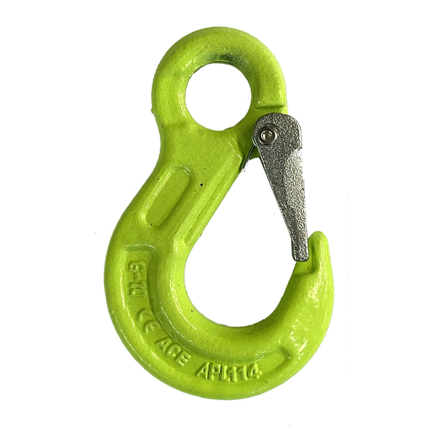 Eye Type Sling Hook with Safety Catch 13mm 6 7T G10 Grade 100 Chain