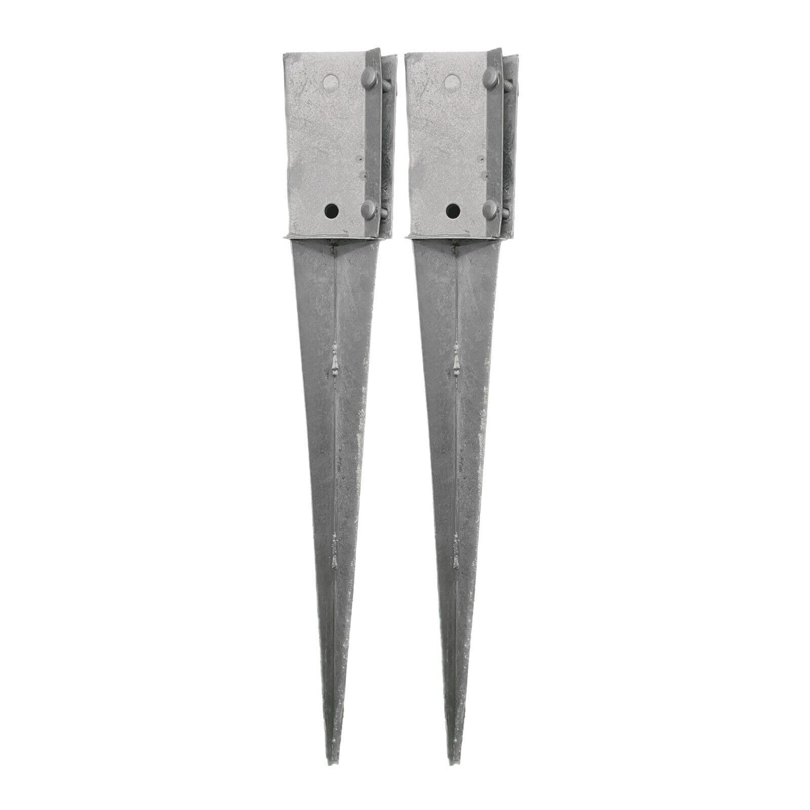 Post Spikes Fence Post Support Spike Bolt Grip Drive In Ground Stake 75mm/100mm ...