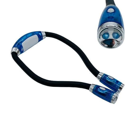 Flexible Hands Free LED Hug Neck Light Portable Reading Lamp Book torch running