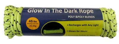 FLUORESCENT GLOW IN THE DARK DIAMOND BRAID GUY TENT ROPES camping caravan