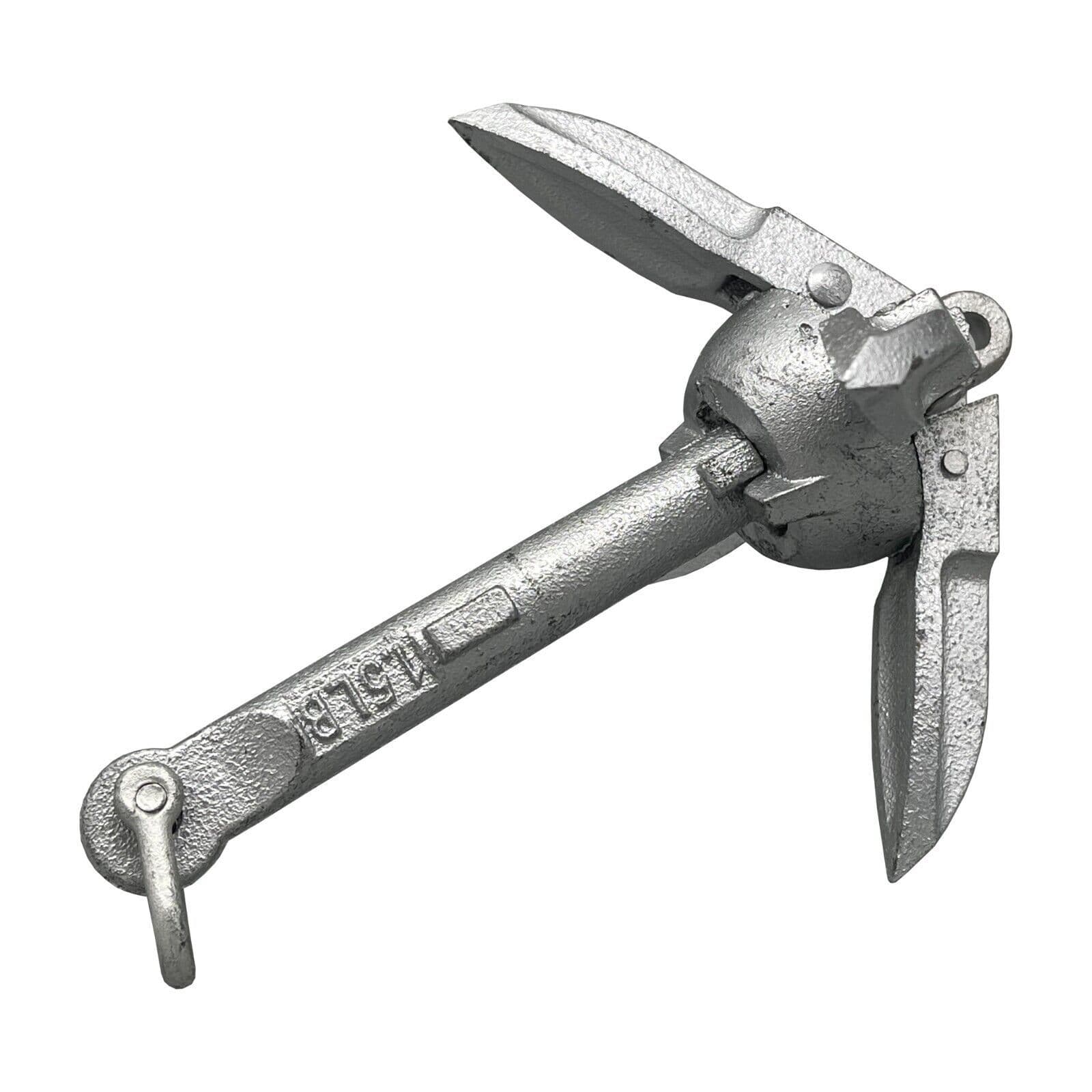 Folding Grapnel Anchor - Galvanised Dinghy Boat Kayak RIB Jet Ski ...