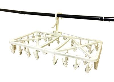 FOLDING HIGH QUALITY CLOTHES AIRER DRIER - 32 PEGS HANGER camping caravan boat